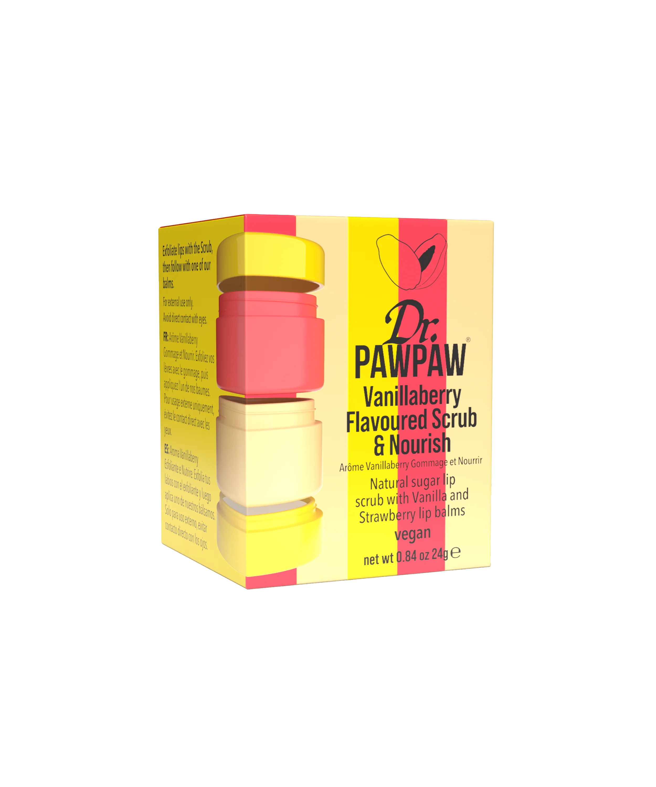 Dr.PAWPAW Vanillaberry Flavoured Scrub & Nourish Stacker